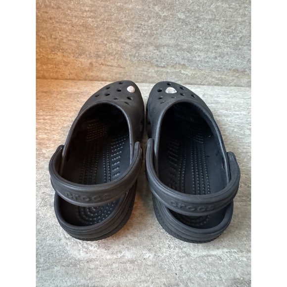 Crocs Sandals Women Size 8-9 Black Gardening Beach Casual W/ Bling! - Picture 3 of 4
